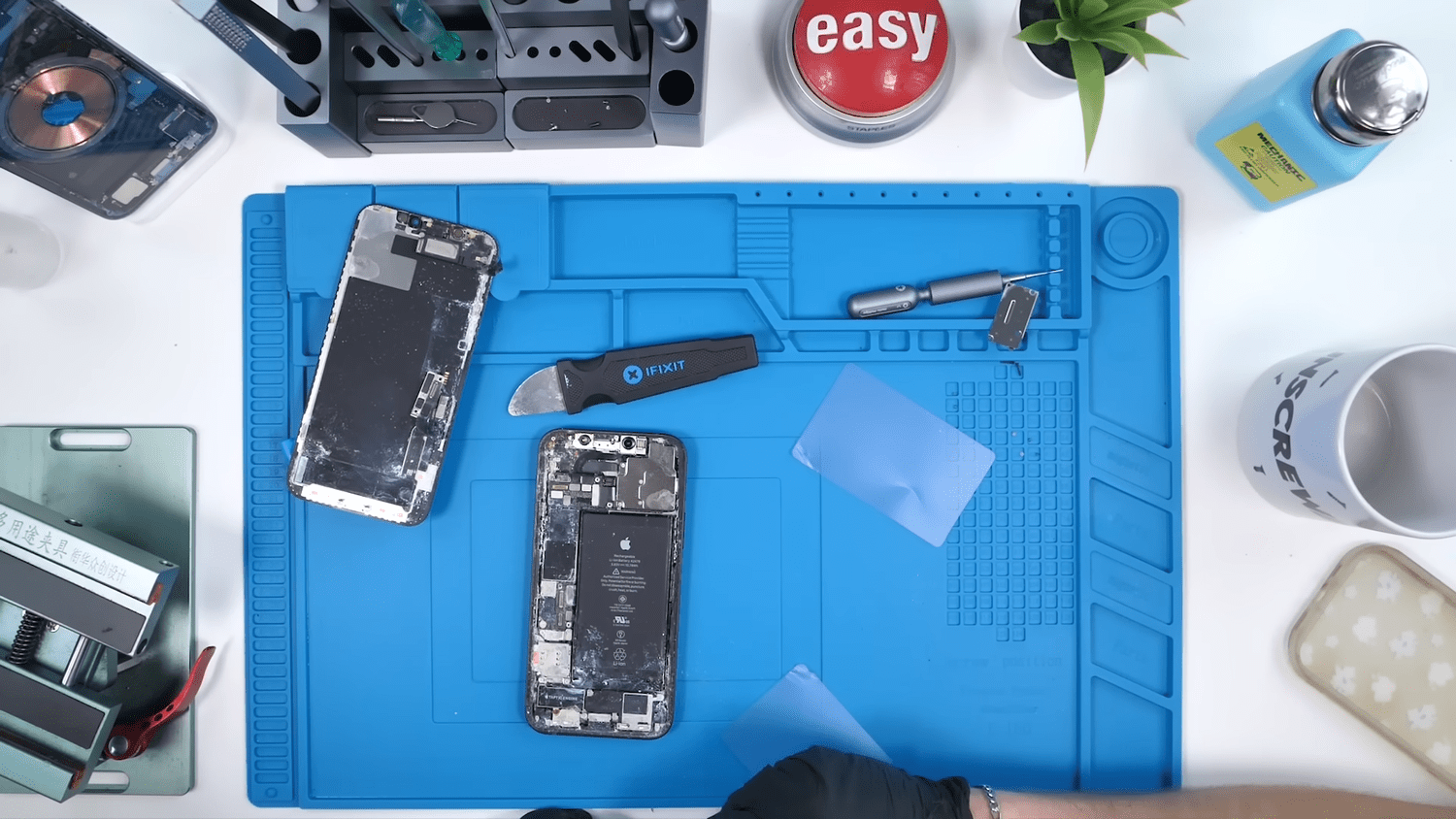 Hands-on electronics repair at 613 Phone Repair